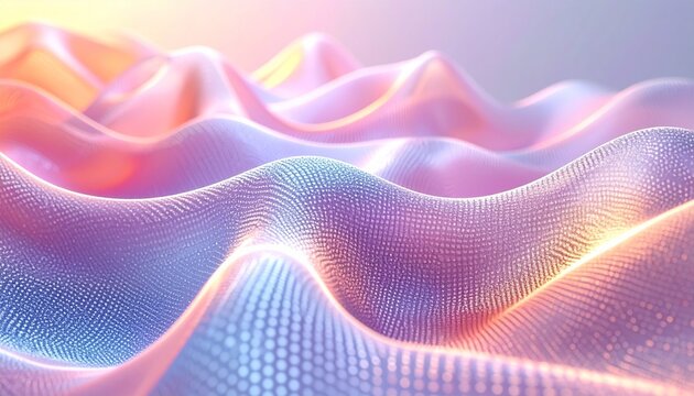 abstract, mesh grid, pastel metallic, soft waves, bending pattern, fluid design, gradient tones, modern wallpaper, template, elegant texture, smooth motion, aesthetic pastel, gentle flow, light reflec