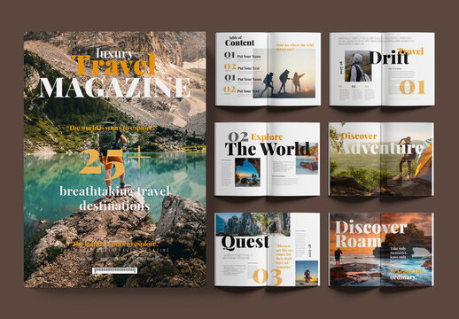 Luxury Travel Magazine Design