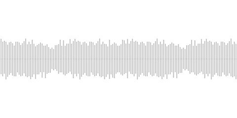 Voice message flat mockup. Equaliser symbol. Waveform minimalist pattern. Audio chat speech sound wave icon layout. Element for mobile messenger, podcast online radio interface, music player, app.