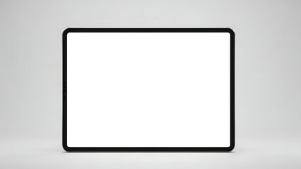 iPad tablet mockup on clean background, blank screen digital device for UI/UX design, branding presentation, and modern technology concept.
