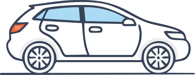 Naklejka premium Car vector illustration icon design transport vehicle