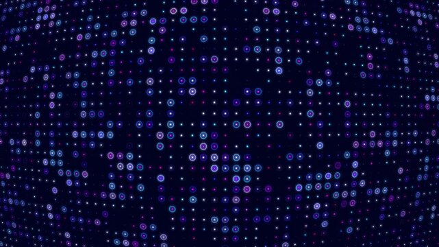 Dot digital random move backgrounds screen wallpaper display disco bend futuristic vibrant.