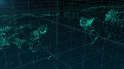 Global map backgrounds digital finance world trend trade financial stock invest abstract volume grid technology glow line wallpaper. - Powered by Adobe