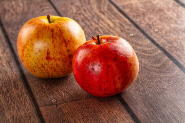 Ripe sweet red organic apple