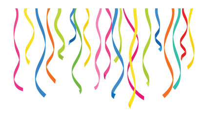 Vibrant Streamers: A cascade of colorful ribbons descends, adding a dynamic touch of energy, excitement and joy to any special occasion.