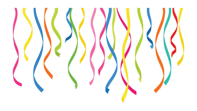 Vibrant Streamers: A cascade of colorful ribbons descends, adding a dynamic touch of energy, excitement and joy to any special occasion.