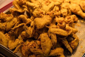 the tempting view of Fried Chicken Wings