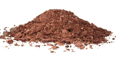 Сrushed eyeshadow powder, isolated on transparent background. Ideal for beauty, makeup, cosmetics, and artistic design projects