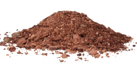 Сrushed eyeshadow powder, isolated on transparent background. Ideal for beauty, makeup, cosmetics, and artistic design projects