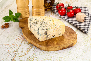 Gourmet blue cheese with mold