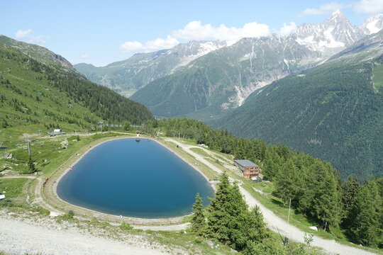 Teich bei La Flegere