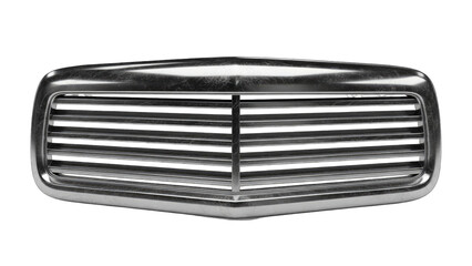 Classic Car Grille Isolated on White Background