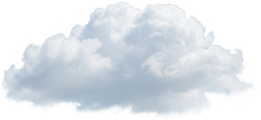 Large fluffy white cloud with soft, ethereal texture and light atmospheric vapor, a dreamy sky element.