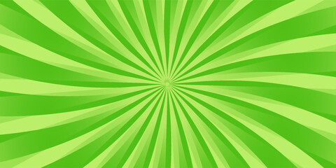 Obraz premium Simple Gradient Green Blank Horizontal Plain Background With Vibrant Starburst Radiance Flares Effect
