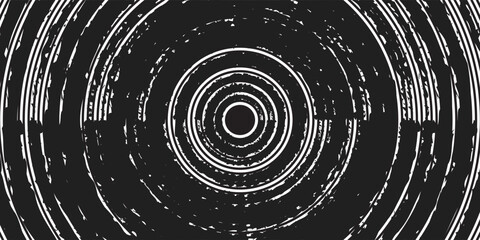 Circular starburst explosion texture. Distressed uneven grunge background. Abstract vector illustration. Overlay to create interesting effect and depth. Isolated on white background.