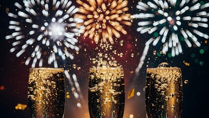 Celebrate big moments with bubbly champagne and fireworks