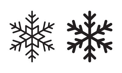 Schneeflocke vektor Symbol. Schneeflocke auf weiss. vector illustration eps file. 