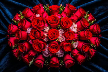 Beautiful bridal bouquet of flowers. Love concept. Valentine's day 