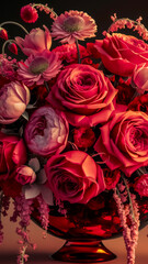 Beautiful bridal bouquet of flowers. Love concept. Valentine's day 