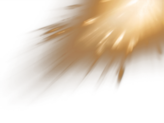 Sunbeam Rays, Warm Sun Light Glow Overlay, Isolated Transparent Graphic Element