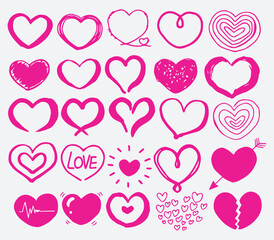 Cute Hand Drawn Heart Illustration