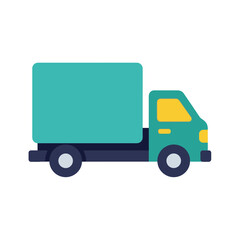 Fototapeta premium Stylized Delivery Vehicle Illustration for Transportation Needs Concept