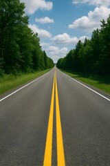 the road in the mountains
