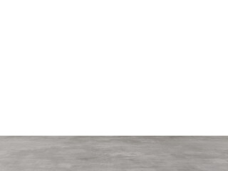 Minimal Concrete Floor Interior Background with Large Transparent Wall Area – Blank Wall PNG for Modern Room Mockups and Architectural Design