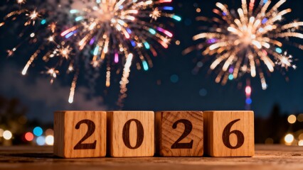 Festive 2026 New Year Greeting Celebration Design