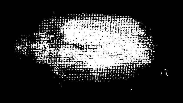 abstract ink splat brush grunge effect collection on alpha background