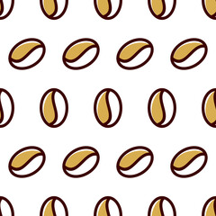 coffee beans abstract seamless pattern. background coffee beans seamless pattern. 