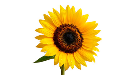 Fototapeta premium ia generated. Sunflower isolated on transparent background 