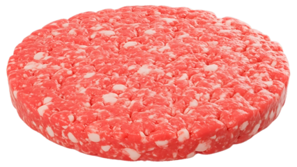 ia generated. Ground beef patty isolated on transparent background
