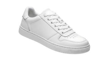 ia generated. Elevated white sneakers isolated on transparent background
