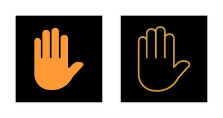 Obraz premium Raising Hands Icon Design