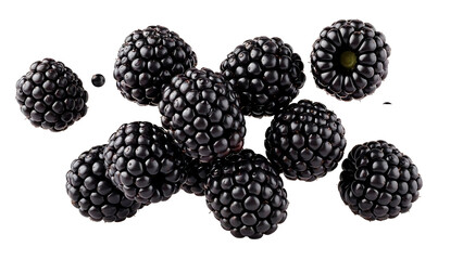 ia generated. Fresh raspberries isolated on a transparent background