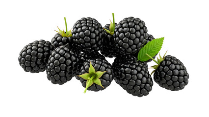 ia generated. Fresh raspberries isolated on a transparent background