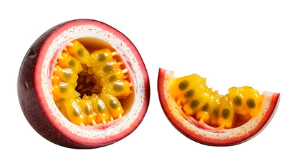 ia generated. Passion fruit isolated on a white background