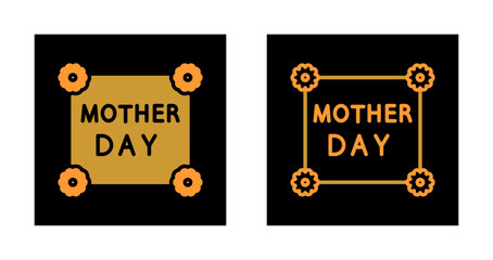Mother's Day Card Icon Design
