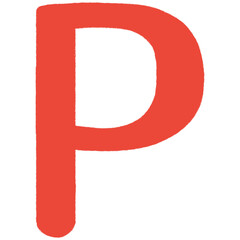 red letter p