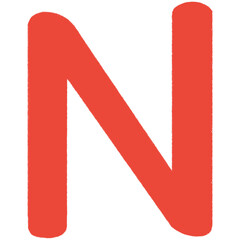 Red letter n