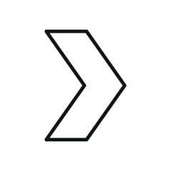 Right arrow icon vector design template