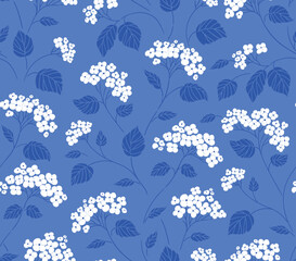 vector preppy floral striped seamless pattern in pastel color palette. Traditional ethnic delicate block print pattern design. Decorative wave floral stripes on white background.