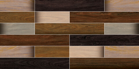 set of old wood textures and matt rustic wall elevation tiles decor.