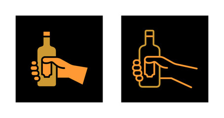 Wine Bottle Holder Icon Design