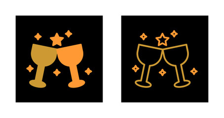 Wine Party Icon Design
