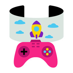 A unique design icon of game launch  © Rabiya