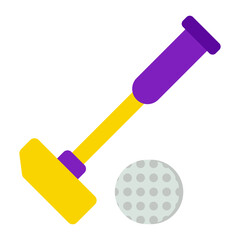A unique design icon of polo game 