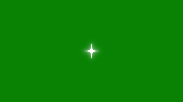 Twinkling stars animation, fast glowing motion,Shimmering light sparkling stars Shine animation,Animation  twinkle star particle graphic movement appear on green screen flash bright.4K