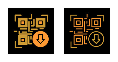 QR Code Download Icon Design